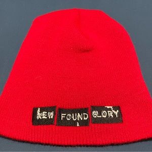 New Found Glory red beanie